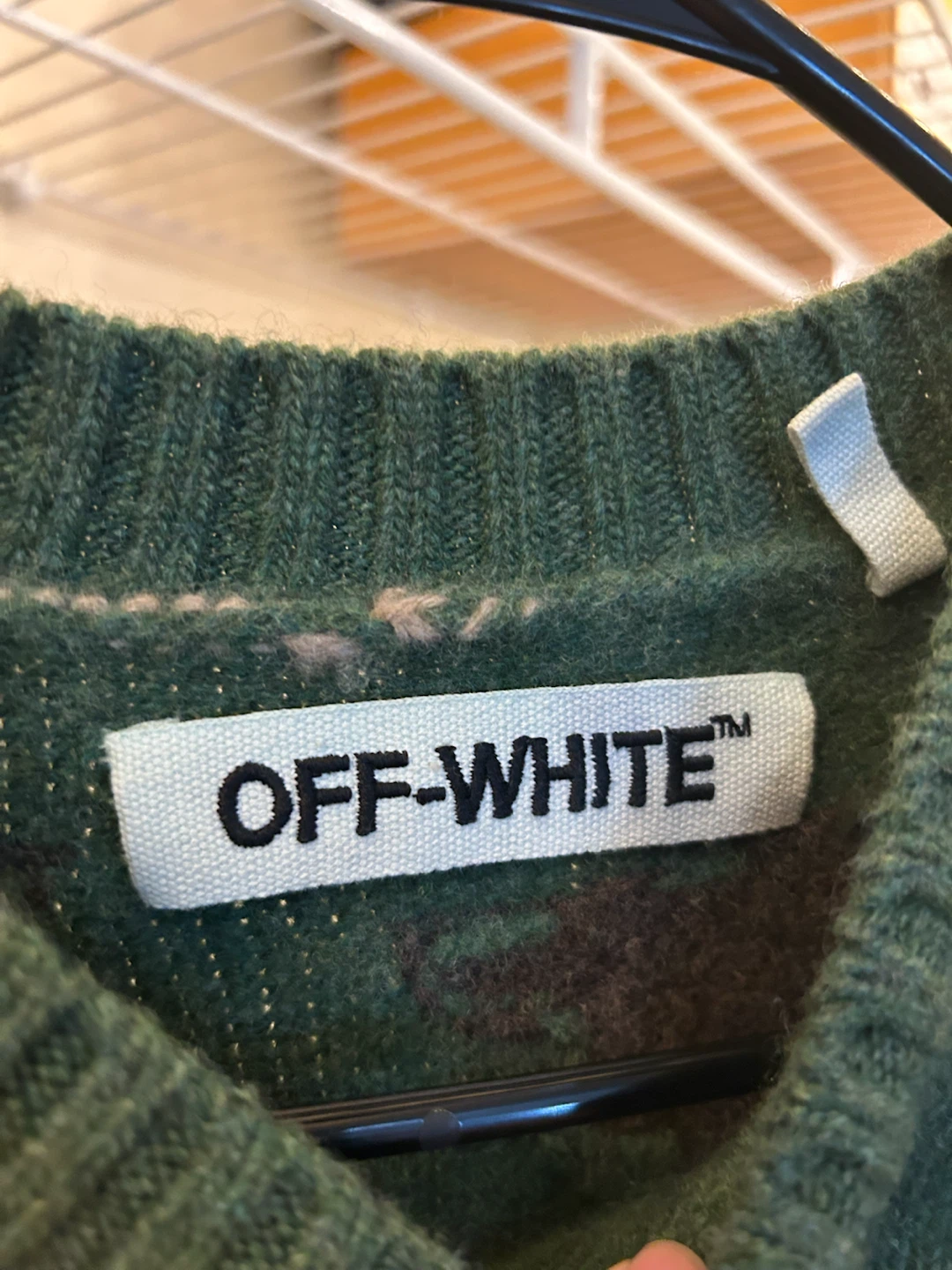 Off-White Camo Wool Sweater - photo 2