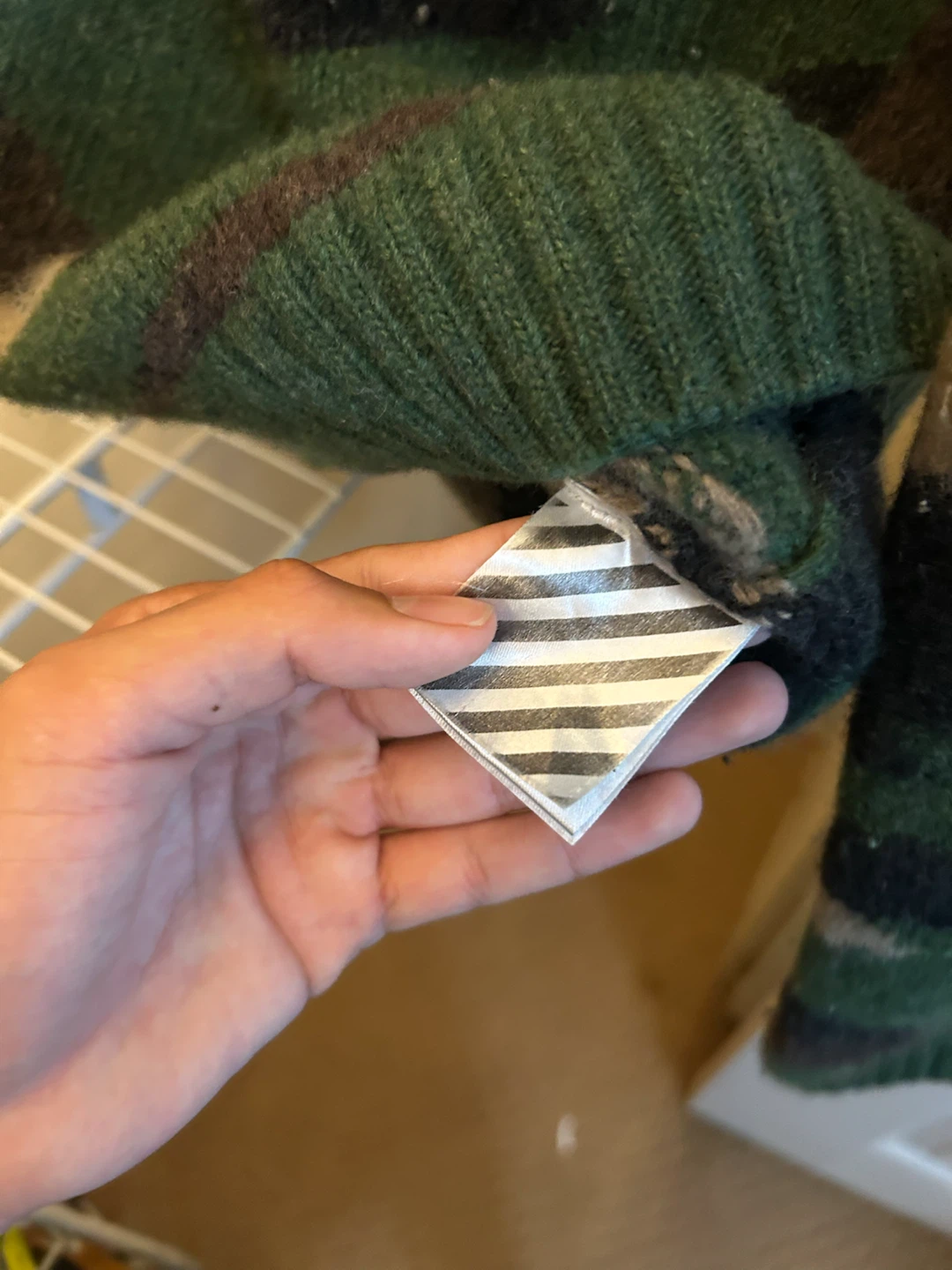 Off-White Camo Wool Sweater - photo 3
