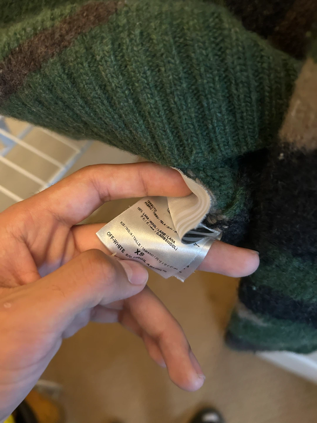 Off-White Camo Wool Sweater - photo 4