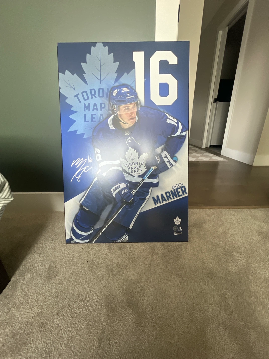 Toronto Maple Leafs Mitch Marner #16 Wall Art