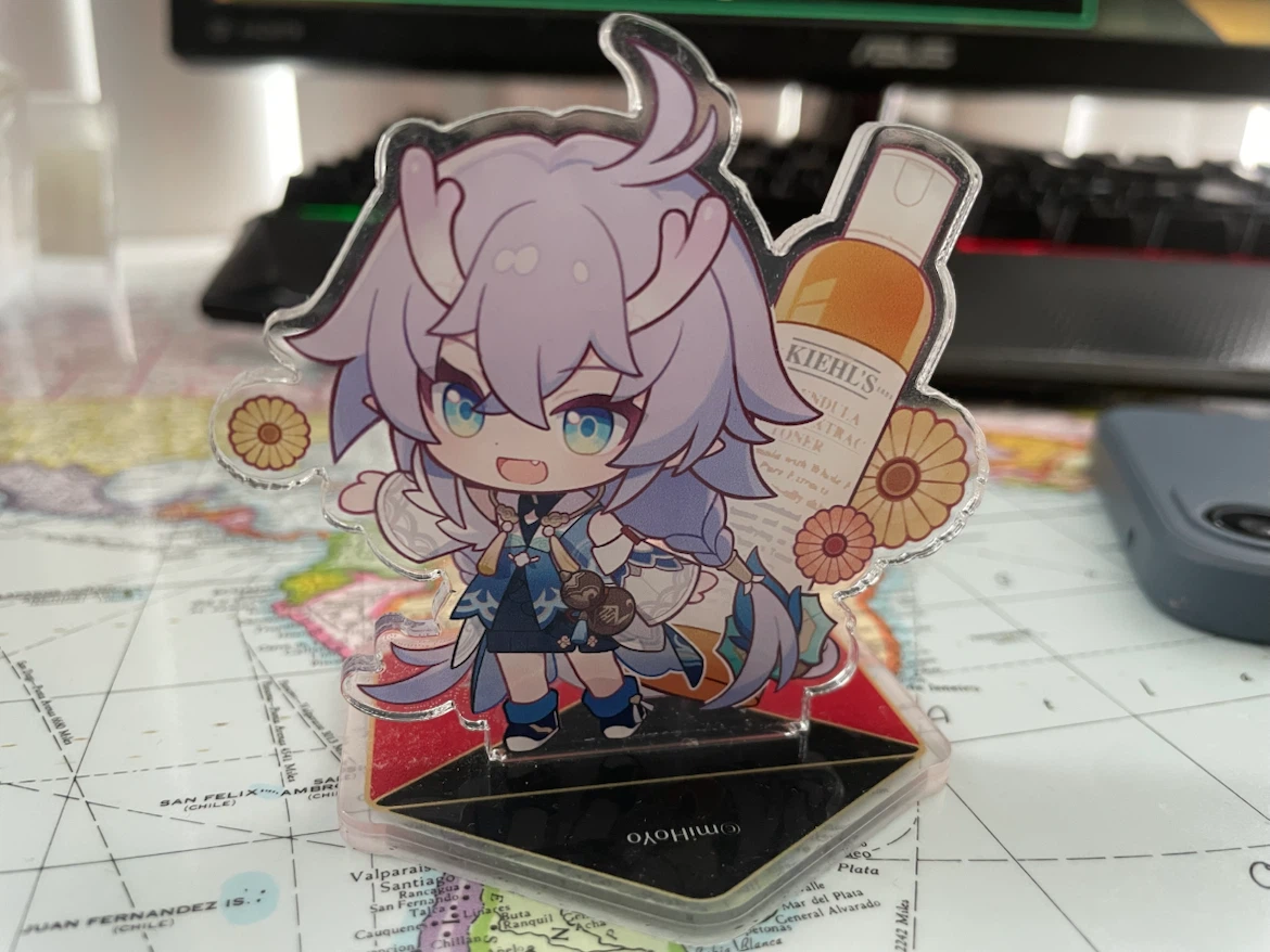 Bailu standee from HSR x Kiehls