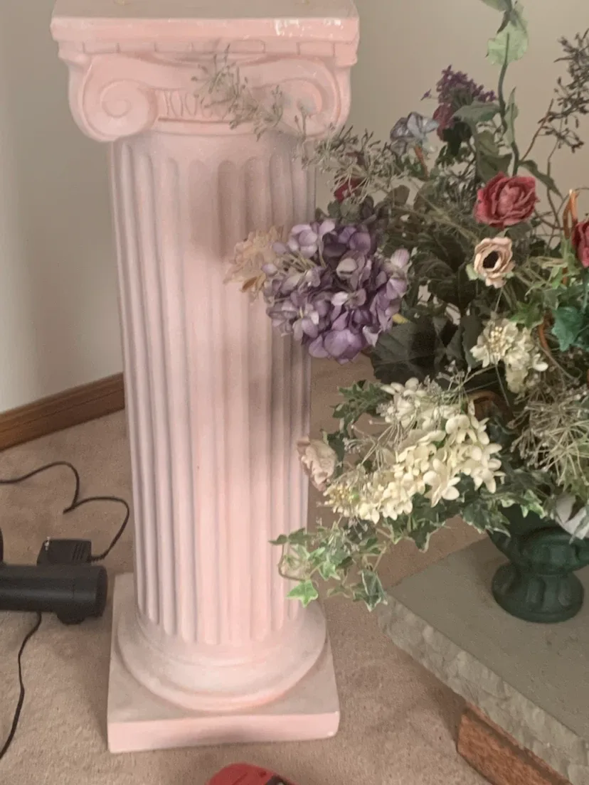 Ceramic Roman Column Pedestal 40” Height