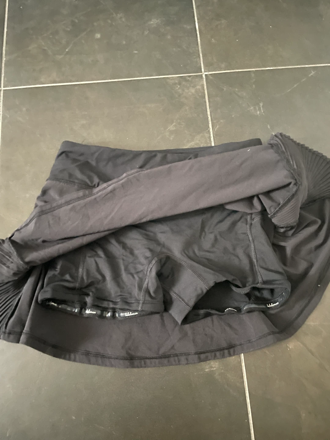 Lululemon Black Pleated Tennis Skirt with Shorts built in - photo 3