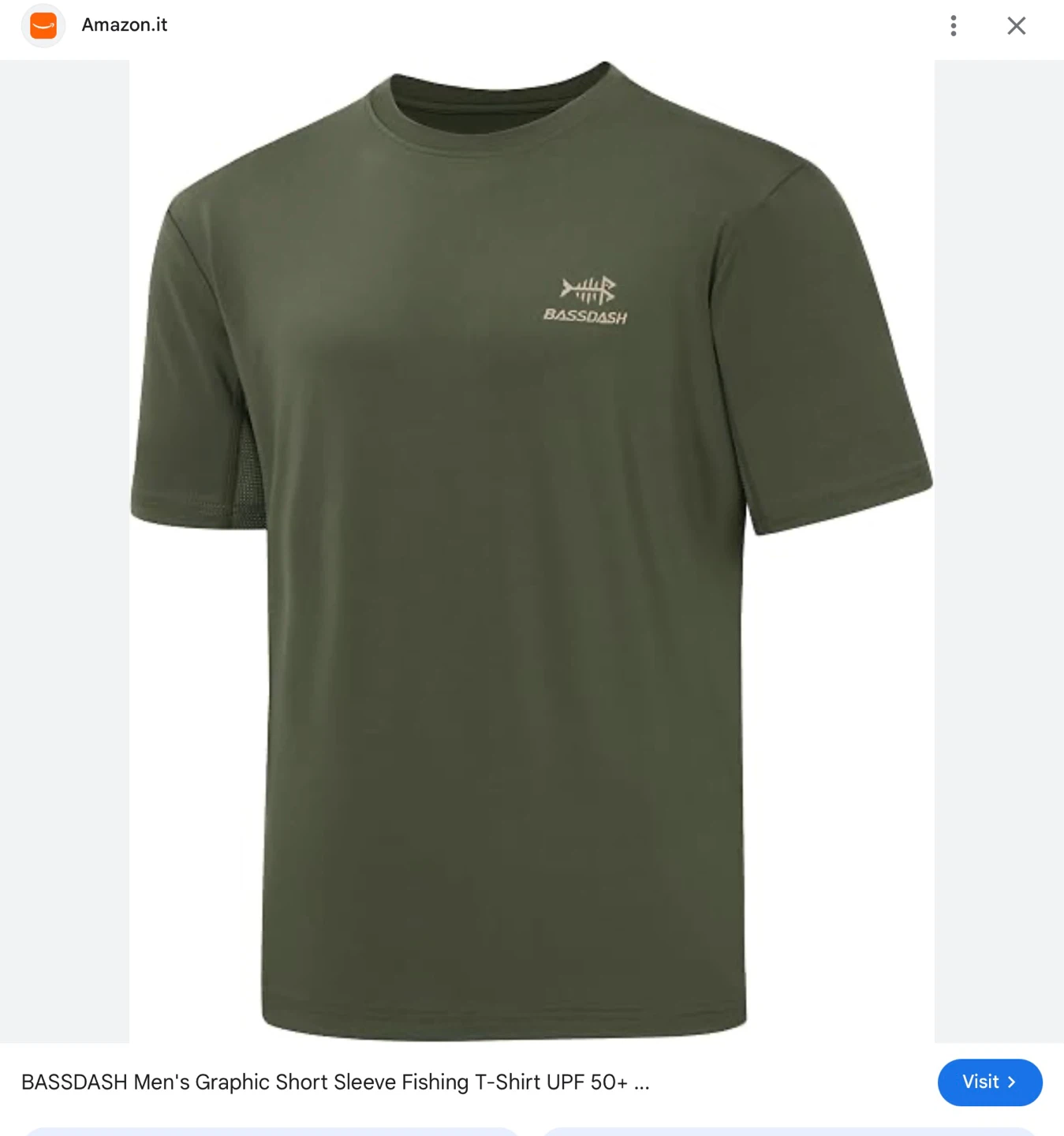 New BassDash Men's Graphic Fishing T-Shirt - 3XL