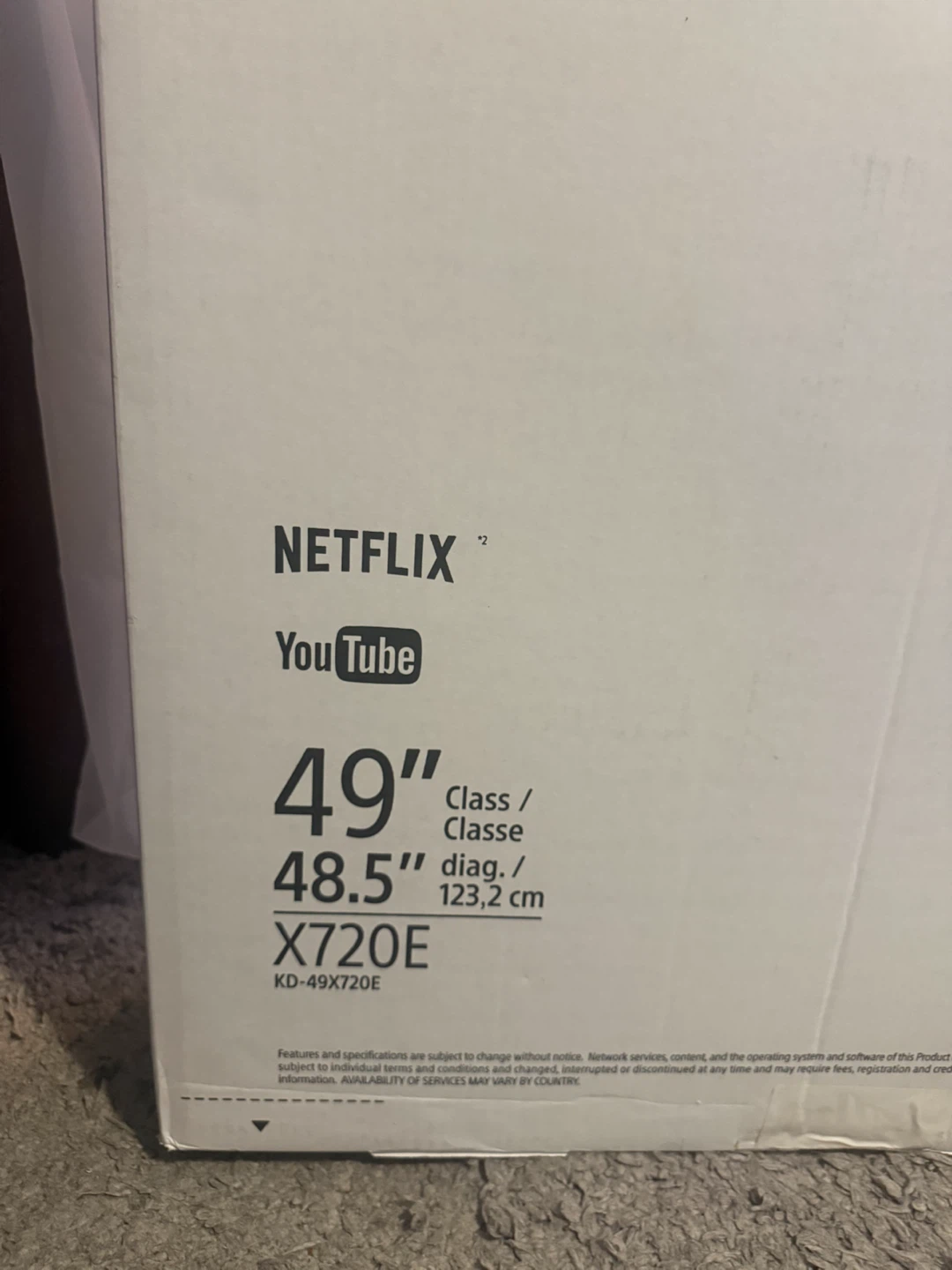 Sony Bravia 49" 4K HDR TV KD-49X720E - photo 4