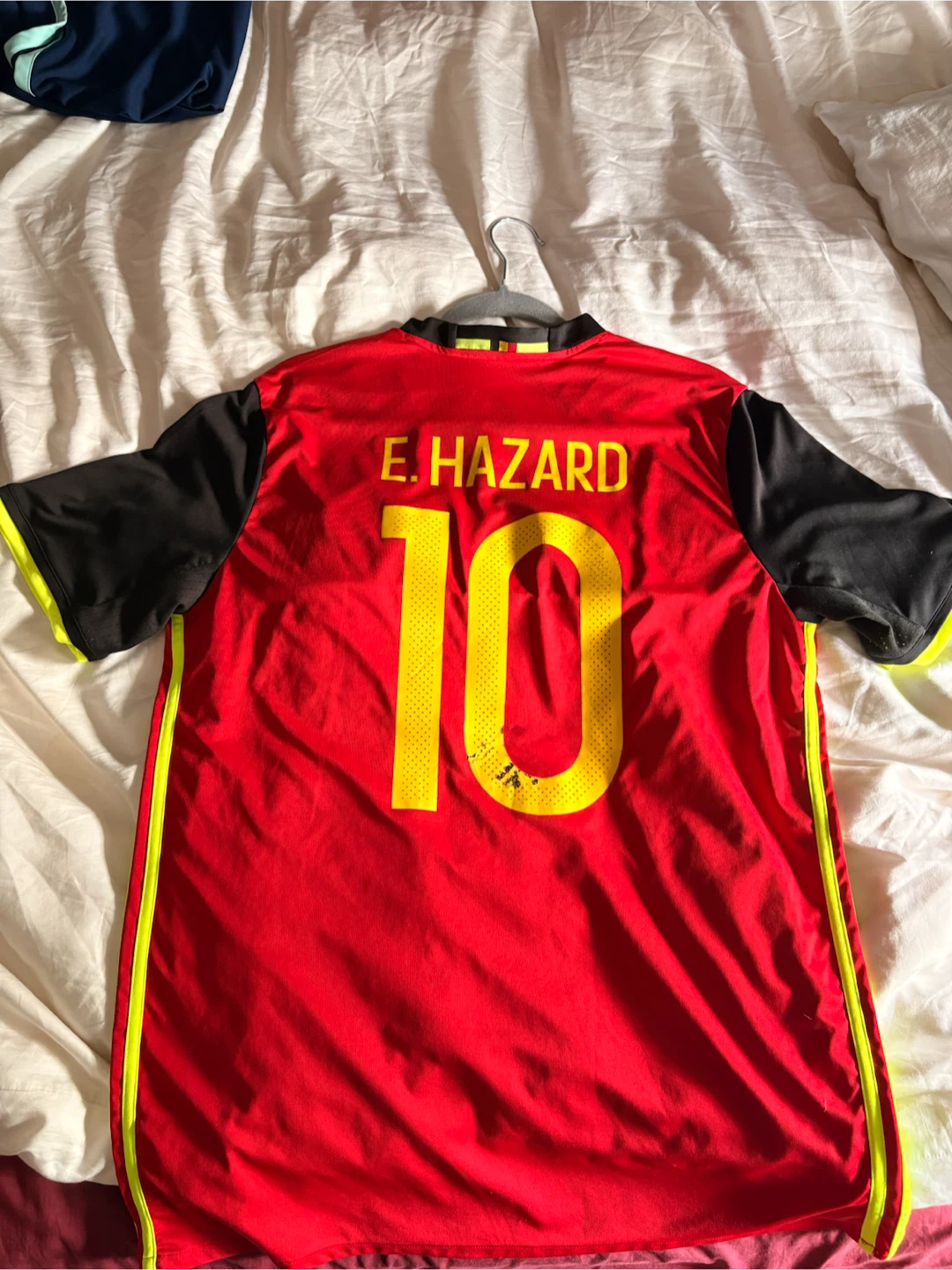 Adidas Belgium Soccer Jersey E. Hazard #10 Climacool Size L - photo 2