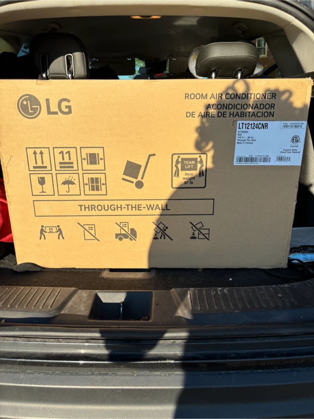LG LT12124CNR Through-The-Wall Room Air Conditioner