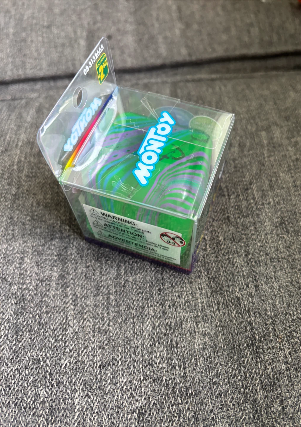 MONTOY Squishy Cube - Green/Purple - photo 2