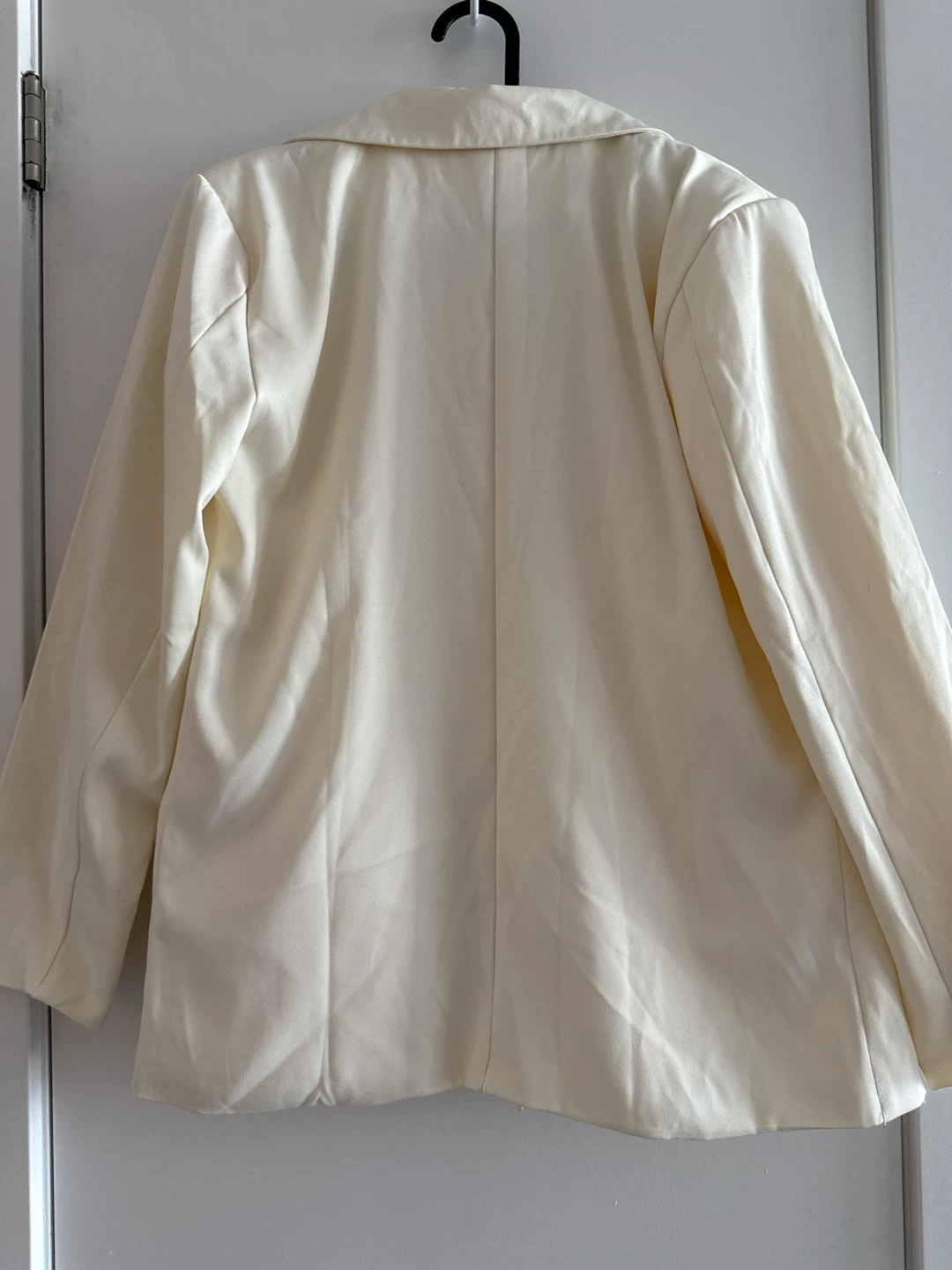 Women Cream Double-Breasted Blazer - photo 2