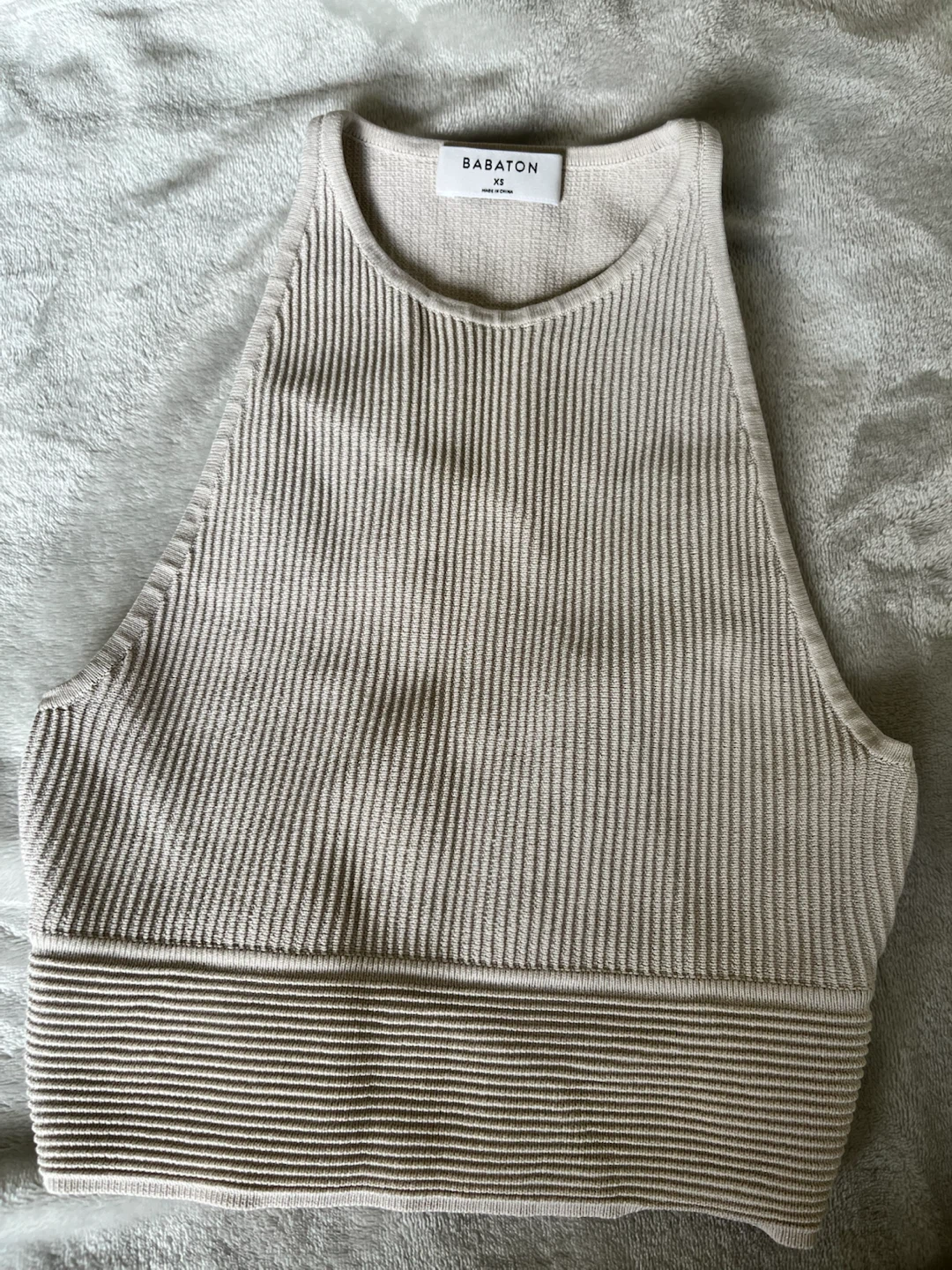 BABATON Ribbed Tank Top - XS