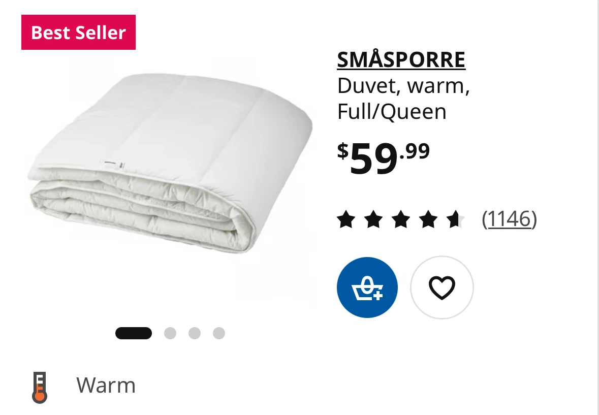 IKEA SOLFIBBLA Double/Queen Bedding Set - photo 3