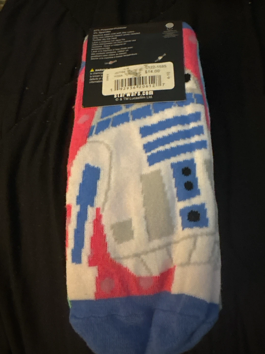 Star Wars 6 pack of socks size 4-10 NEW - photo 3