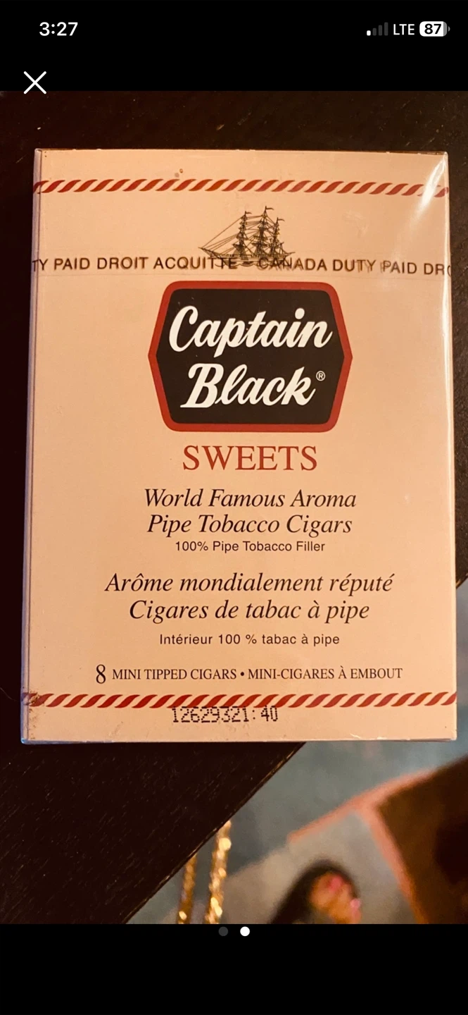 Captain Black Sweets Pipe Tobacco Cigars - 8 Mini Tipped Cigars - photo 2