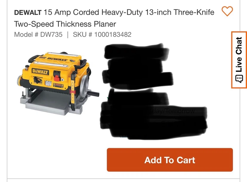 LIKE NEW DEWALT Planer including tables - photo 2