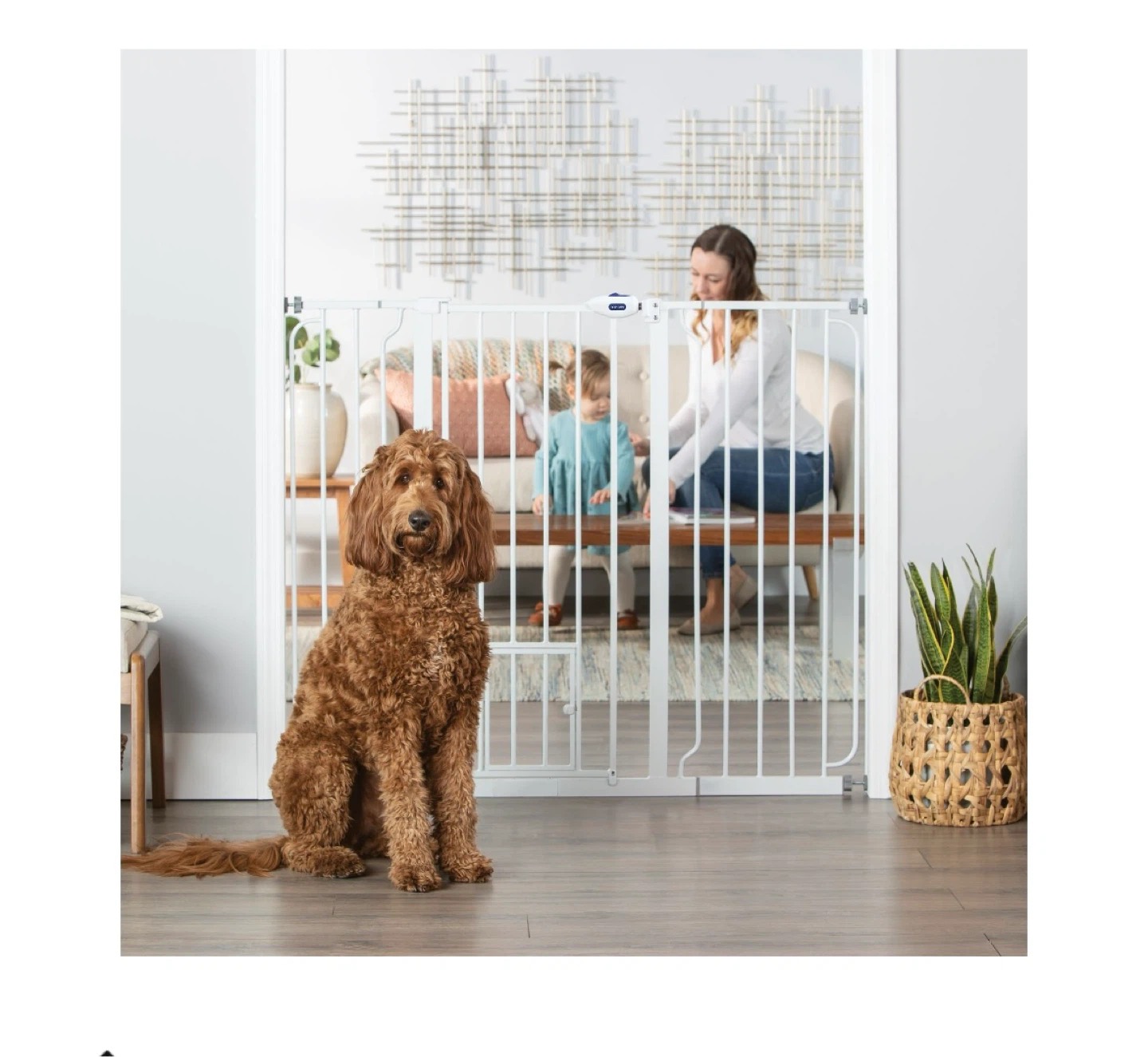 Top Paw Extra-Tall Walk-Through Dog Gate