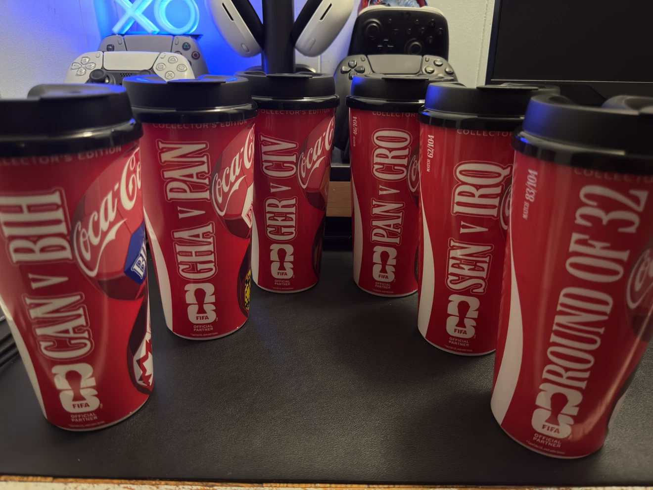 Coca-Cola FIFA Collector's Edition Travel Mugs (Set of 6)