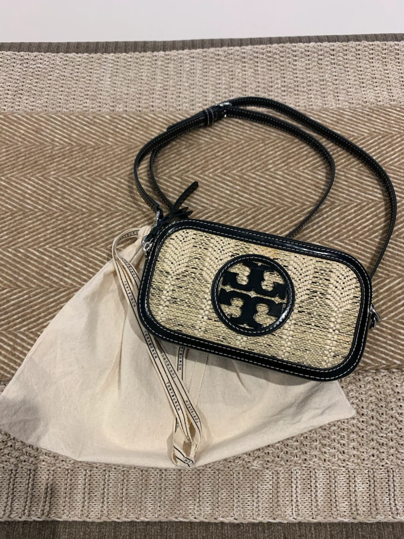 Tory Burch Mini Miller Woven Linen Crossbody Bag - photo 3