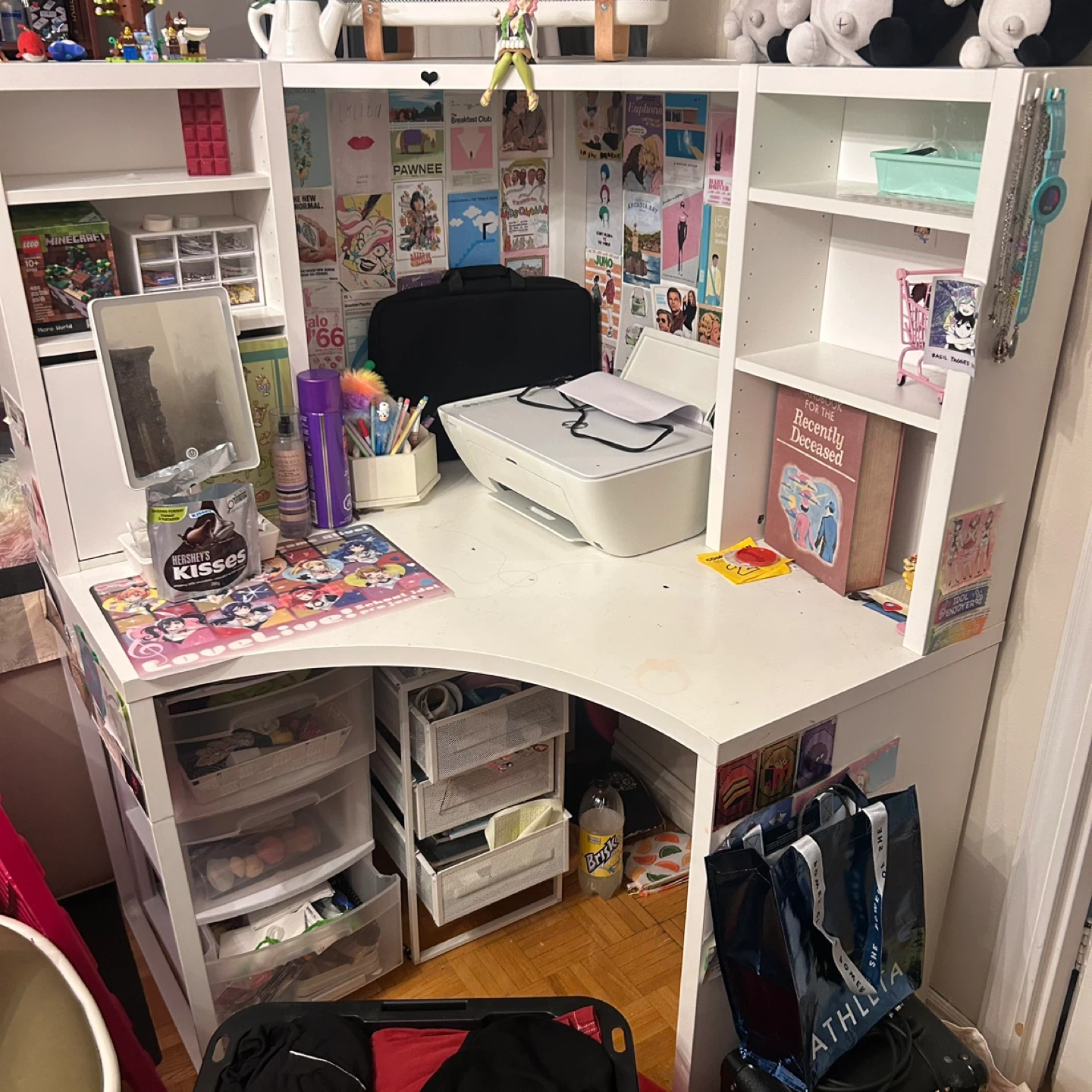 Ikea MICKE White Corner Desk