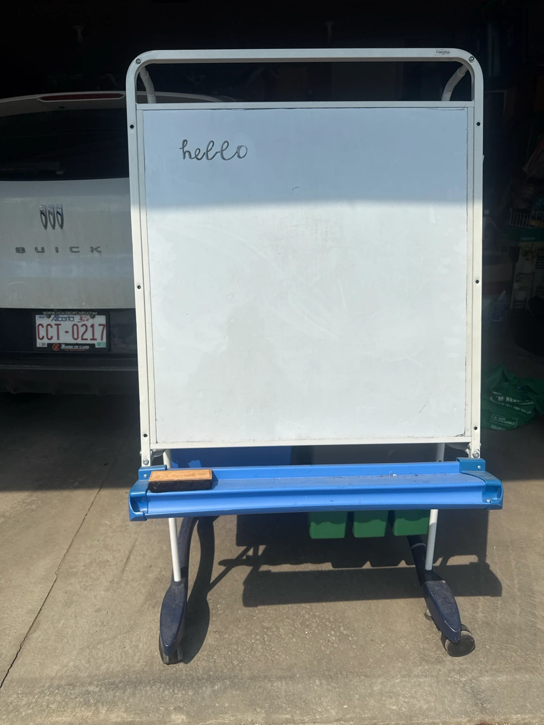 Mobile Art Easel with Trays and Whiteboard - photo 2