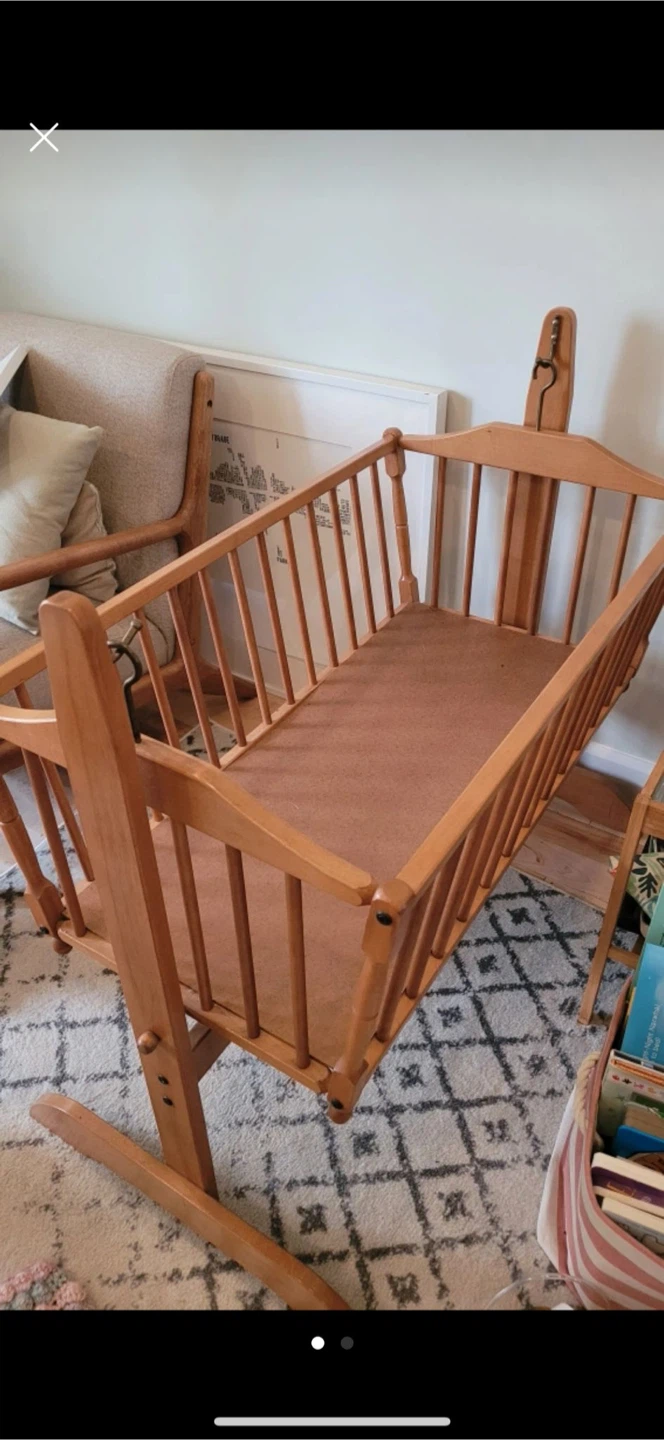 Wooden Baby Bassinet