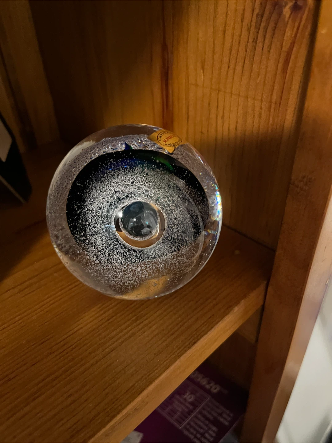 R. Pyrczak Glass Paperweight - Galaxy Design - photo 2