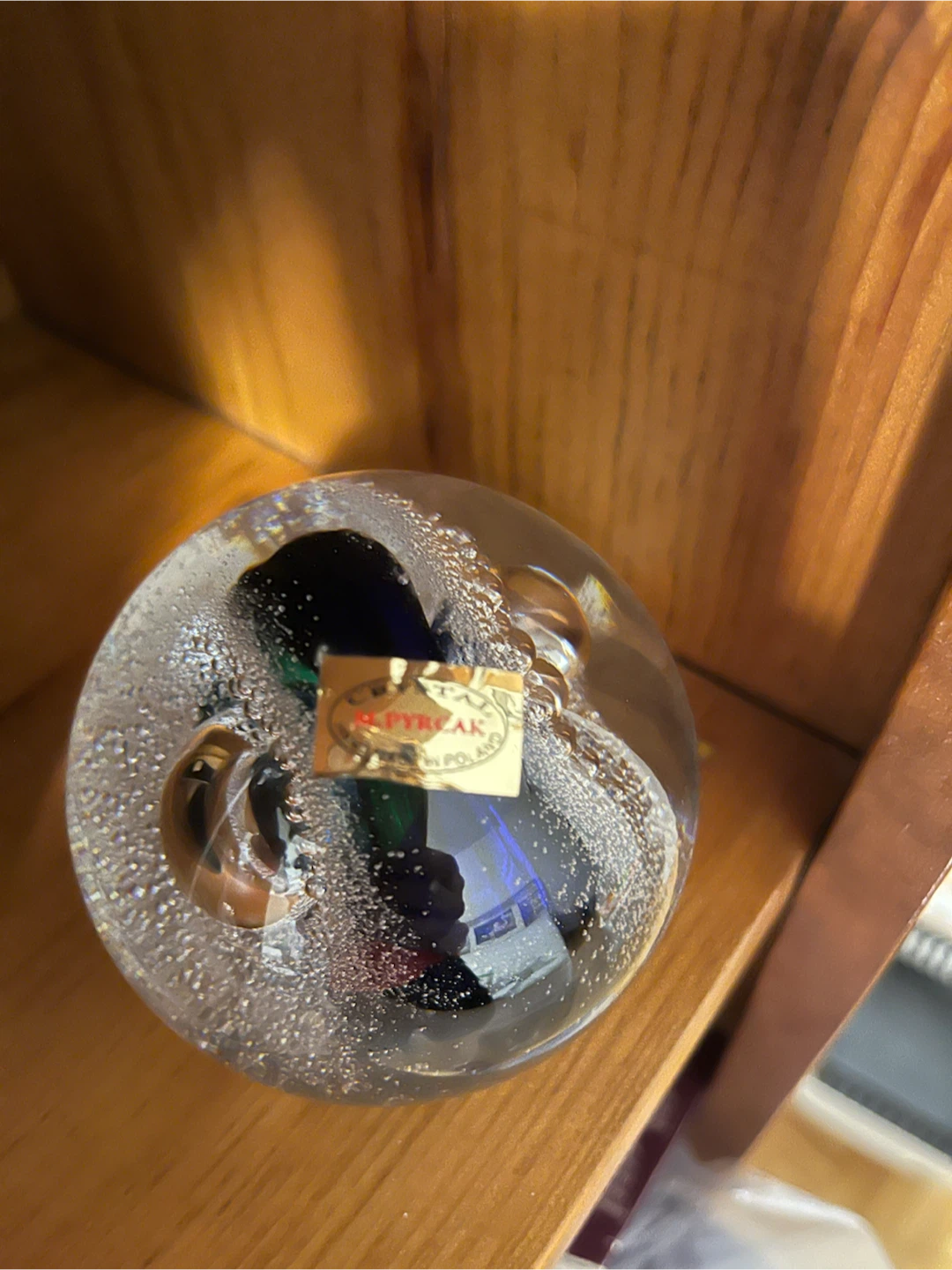 R. Pyrczak Glass Paperweight - Galaxy Design - photo 3
