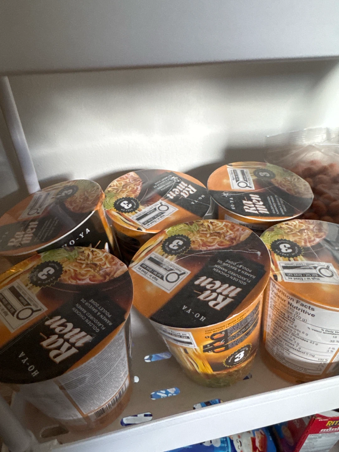 x6 Maruchan Ra-Oh Golden Chicken Flavoured Ramen (6 cups)
