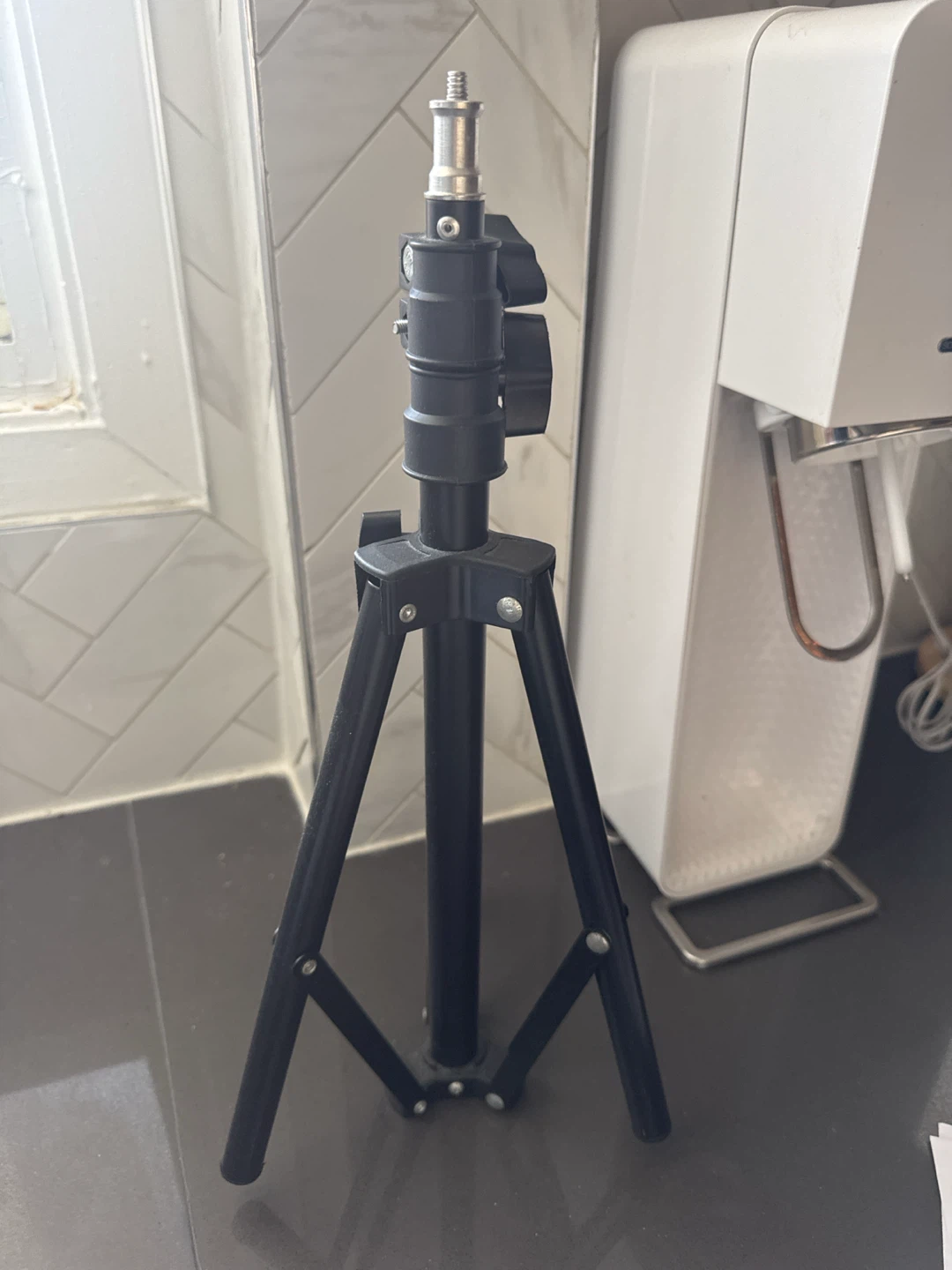 Black Tabletop Tripod Stand