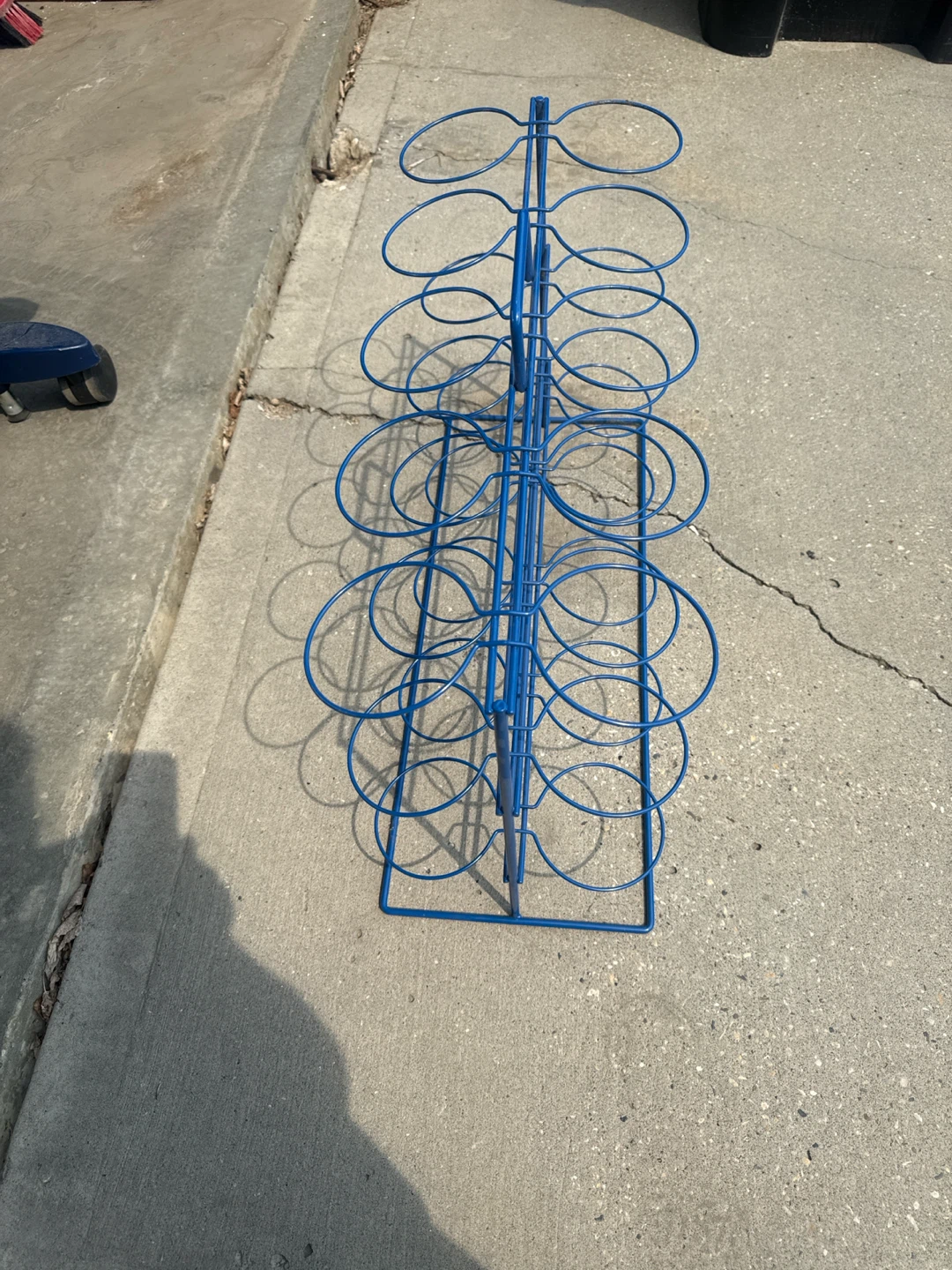 Blue 12-Bottle Wine or Art Rack