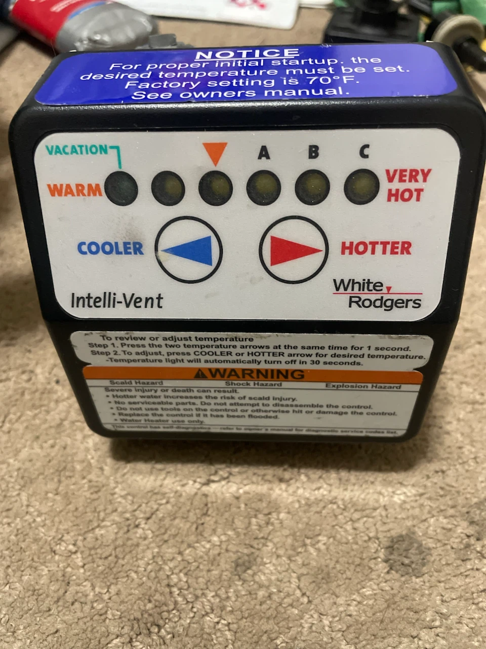 White Rodgers Intelli-Vent Water Heater Gas Control Valve - photo 4