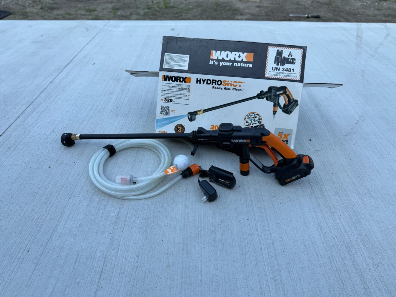 WORX HydroSHOT 20V Cordless Portable Power Cleaner - photo 3