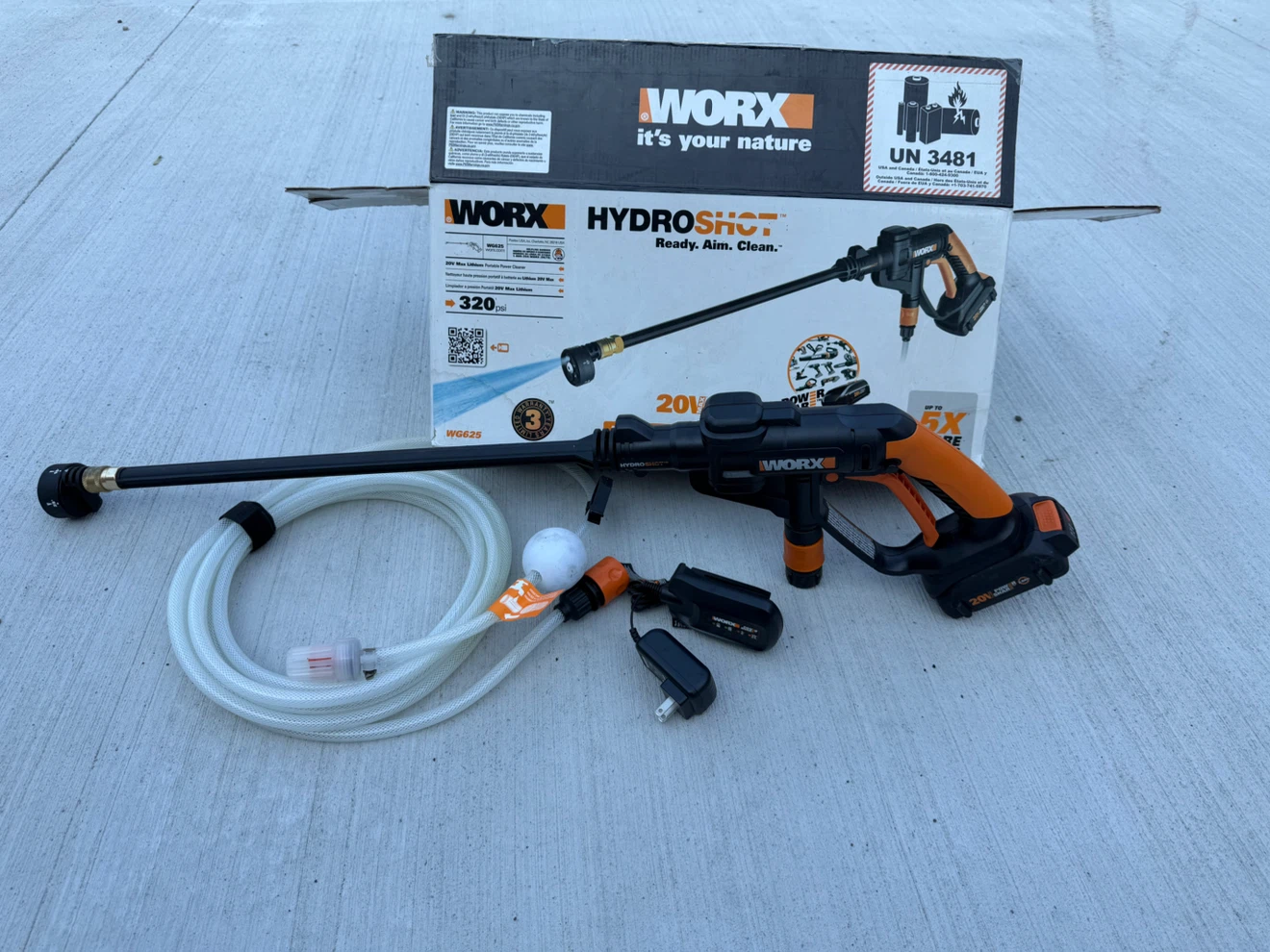 WORX HydroSHOT 20V Cordless Portable Power Cleaner - photo 4