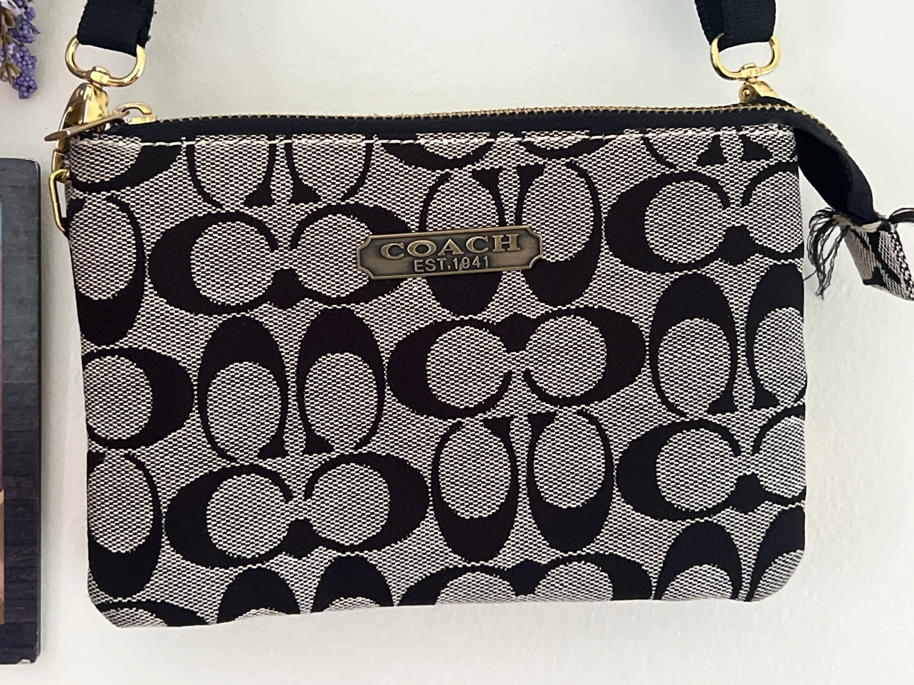 Vintage Coach Monogram Shoulder Bag - photo 2