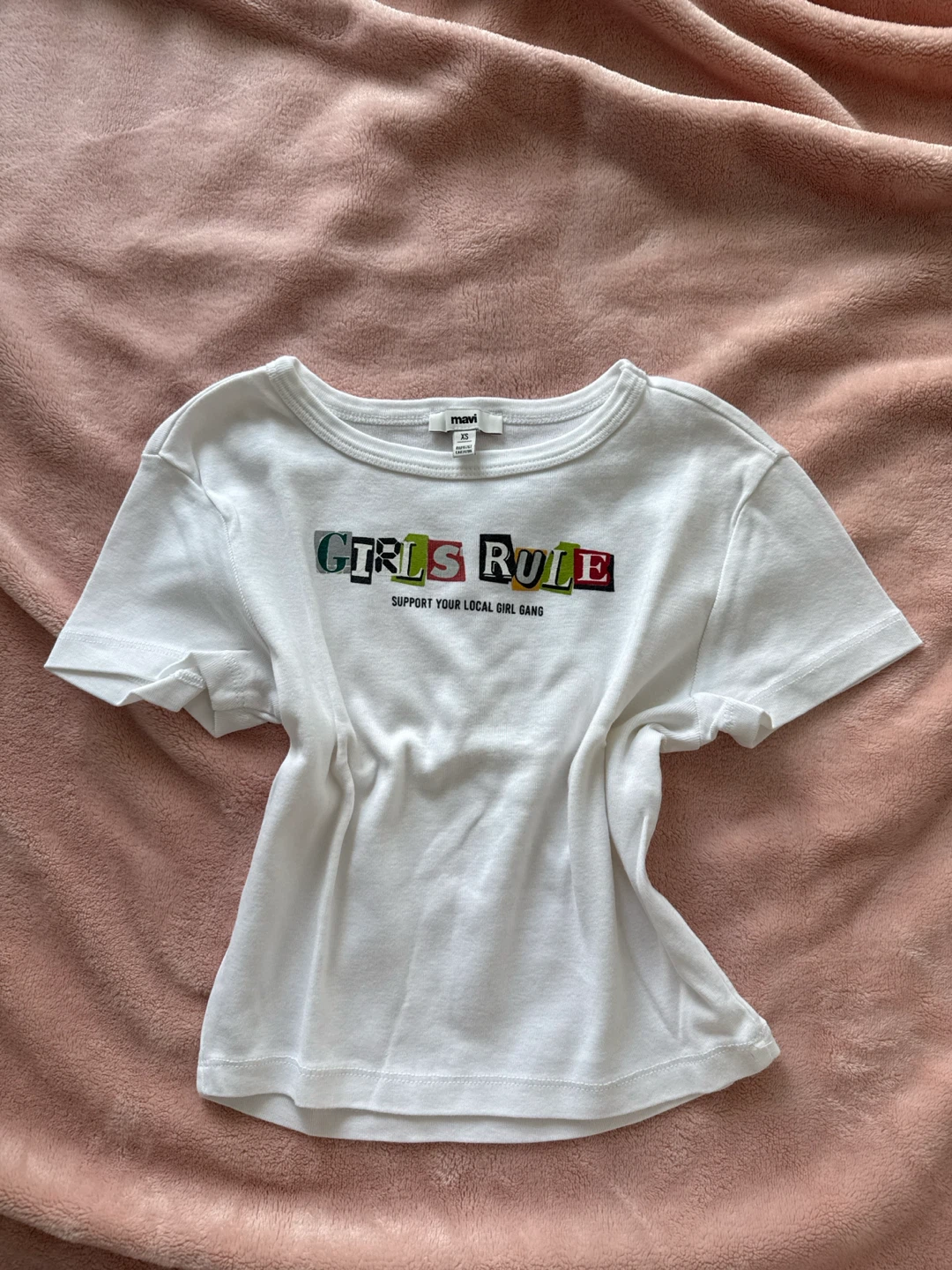 girls rule crop tee - photo 2