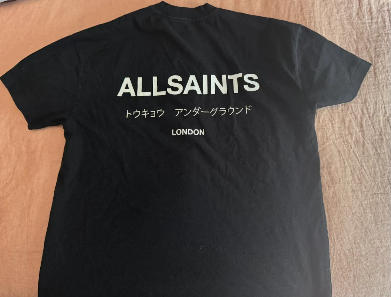 AllSaints Black Graphic T-Shirt oversized fit