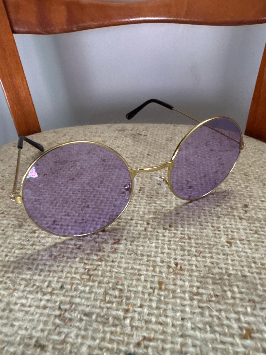 Round Purple Lens Sunglasses