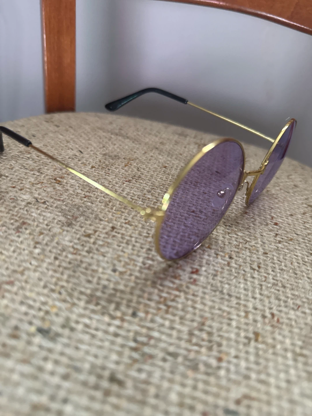 Round Purple Lens Sunglasses - photo 2