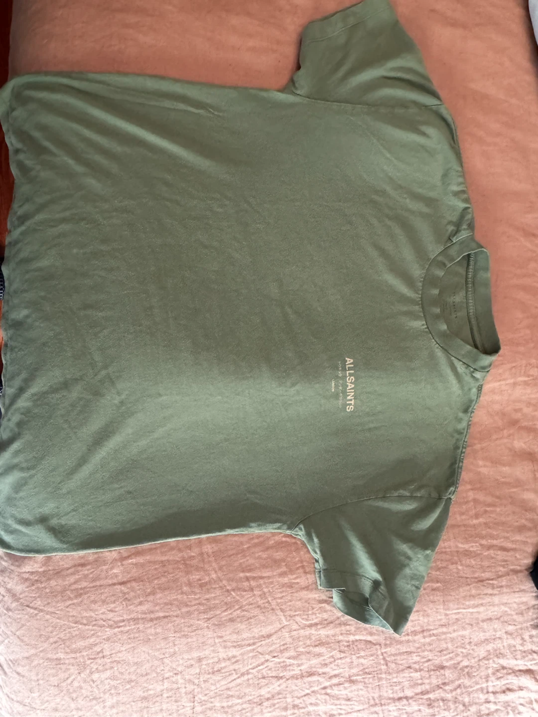 AllSaints T-Shirt Large Green oversized fit - photo 2