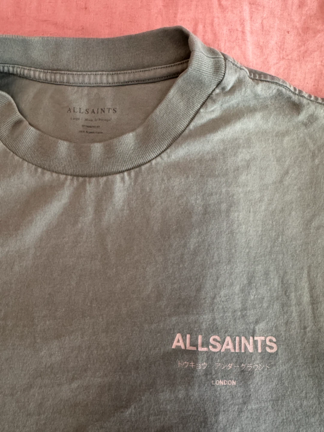 AllSaints T-Shirt Large Green oversized fit - photo 3