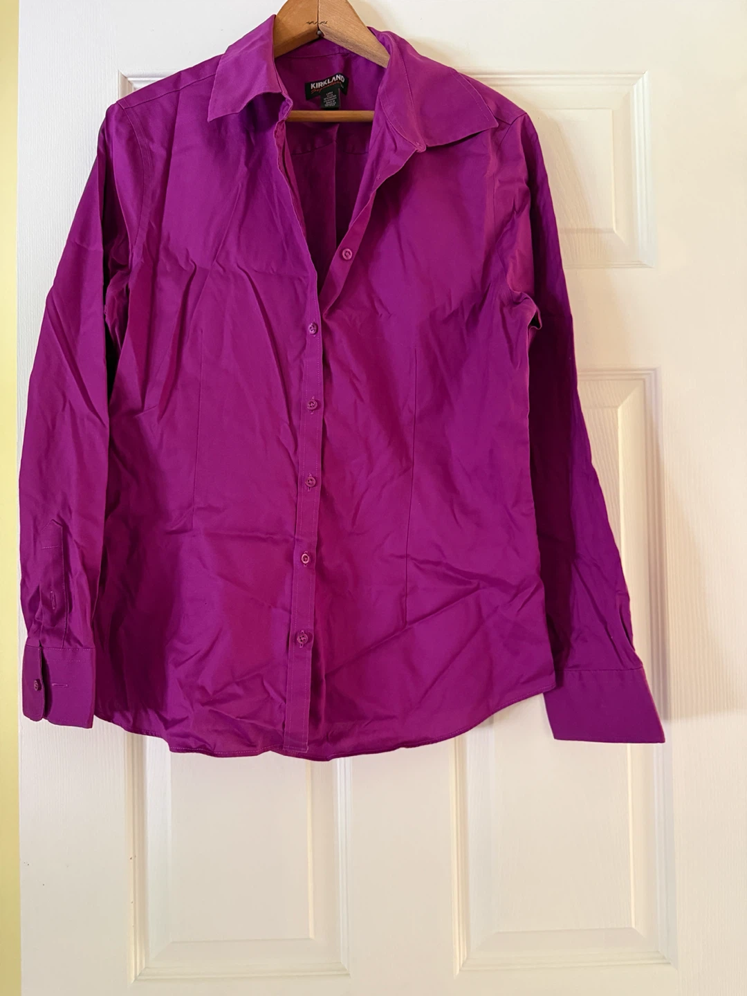 Kirkland Signature Purple Button-Up Shirt - Size Large