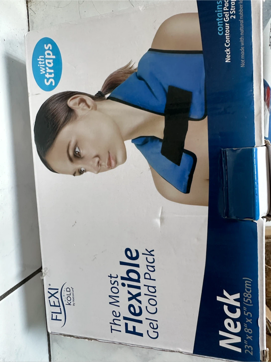 New NatraCure FlexiKold Gel Cold Pack Neck Contour - photo 2