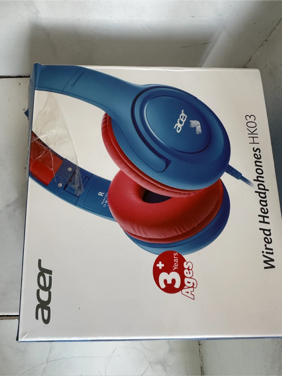 Brand new Acer Wired Headphones HK03 Kids Blue/Red - photo 2