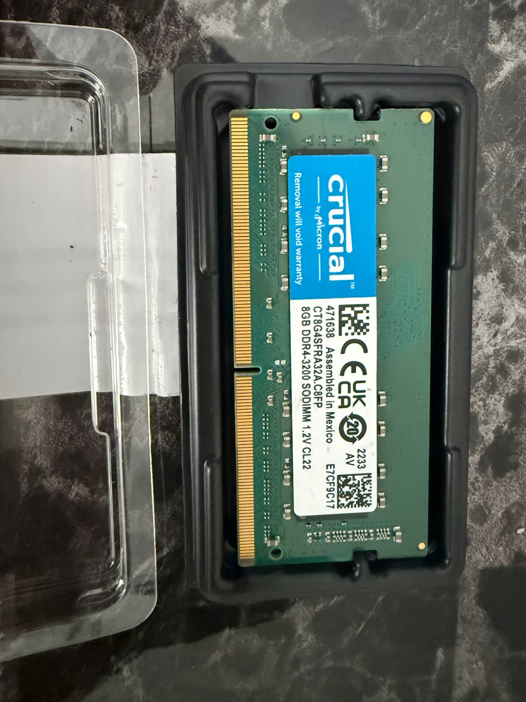 Crucial 8GB DDR4 RAM 3200MHz SODIMM