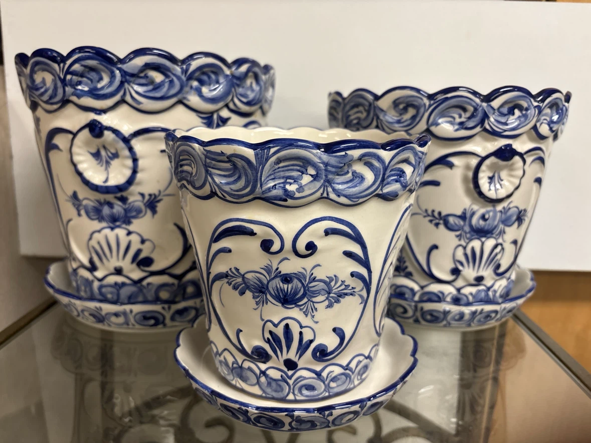 RCCL Hand Painted Planter set  $40