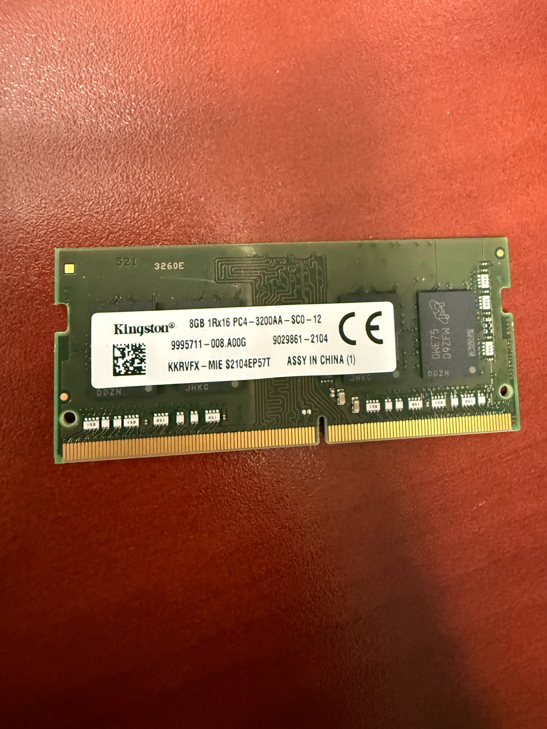 Kingston 8GB DDR4 RAM PC4-3200AA