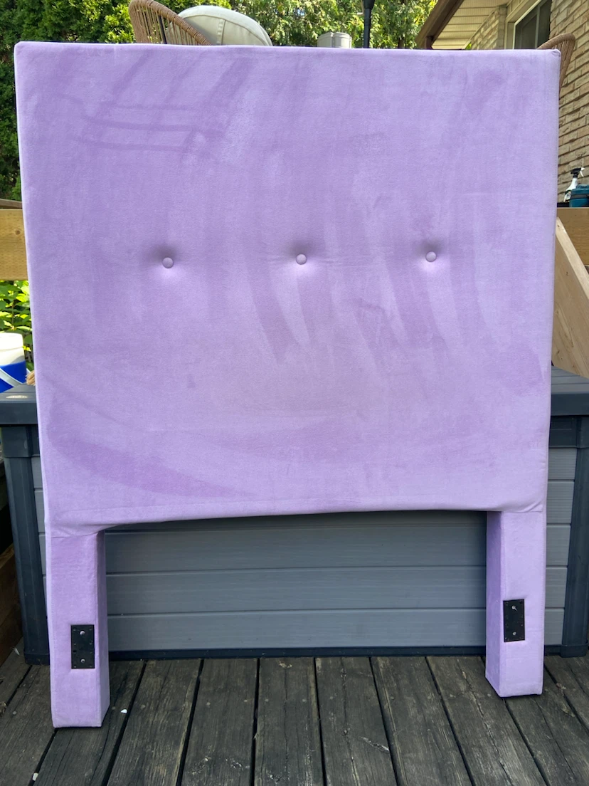 Light purple headboard