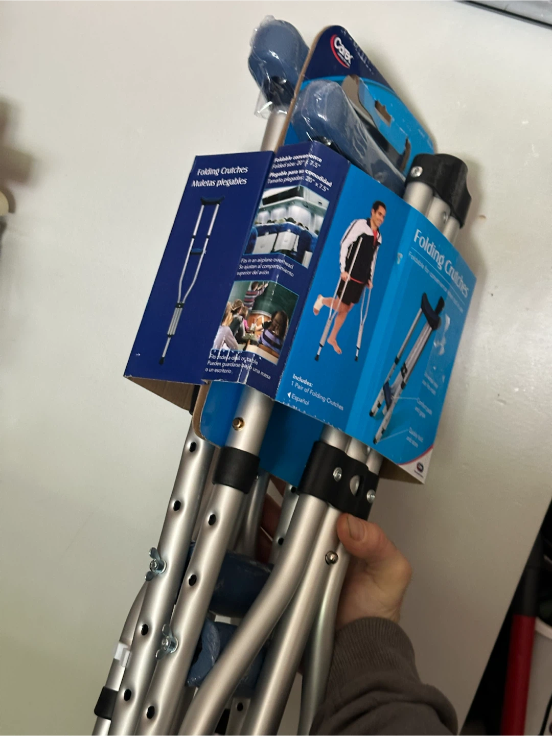 Carex Folding Underarm Crutches Brand New Pair - photo 2