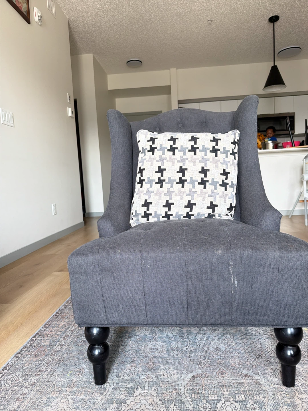 Dark Grey Accent Chair - photo 4