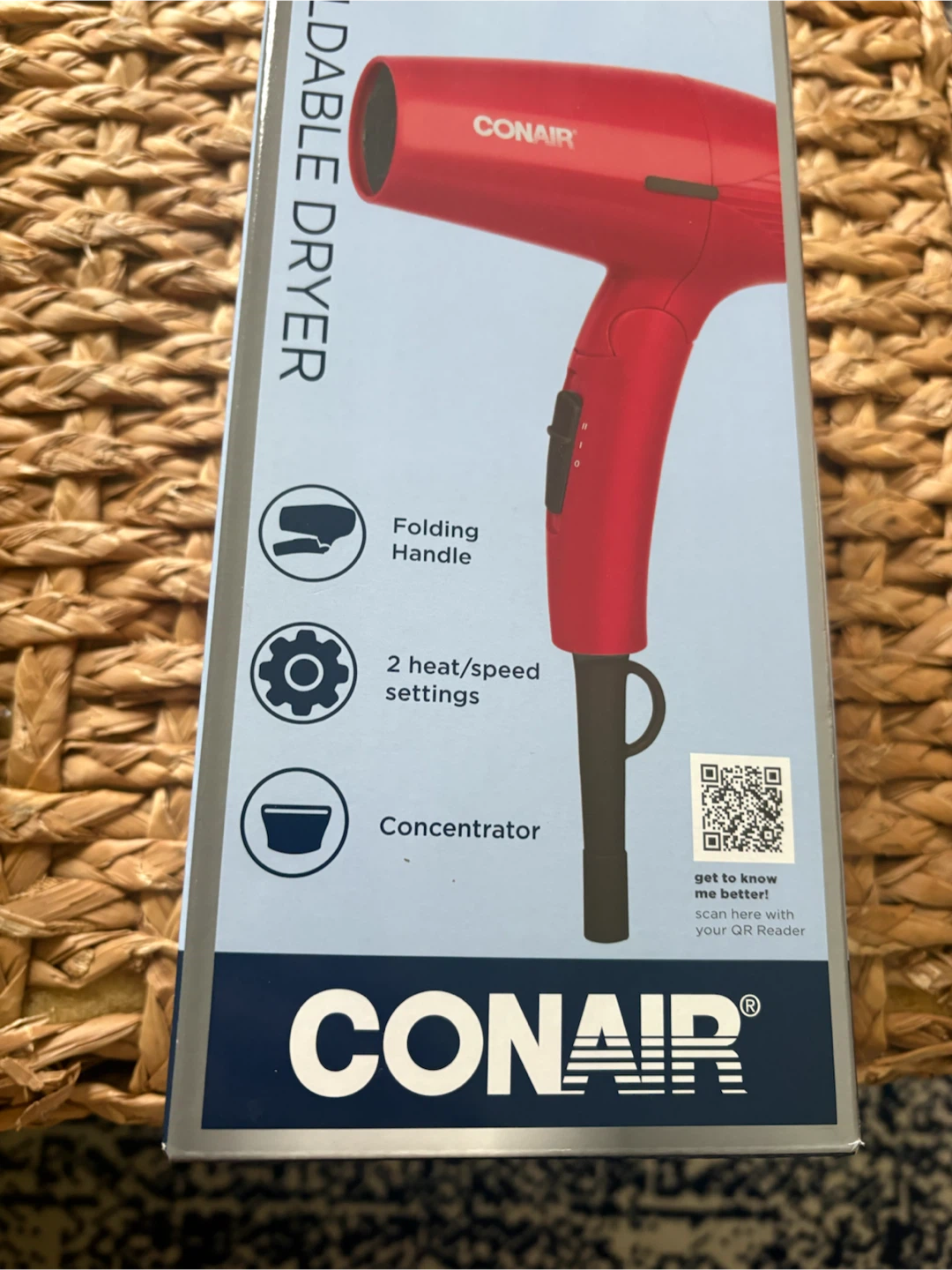 Conair Compact Folding Hair Dryer
