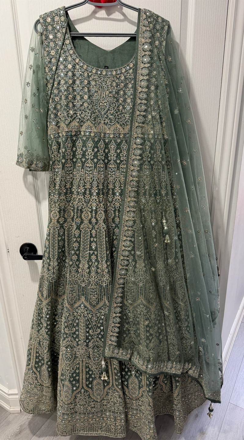 Engagement anarkali gown